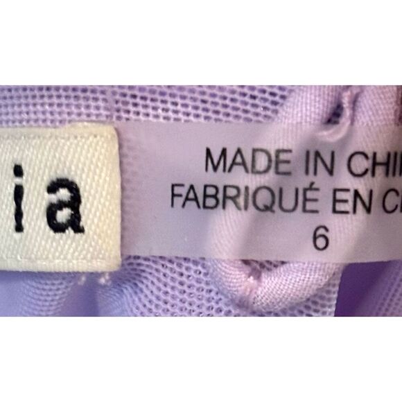 alice + olivia womens  Havana Mini Dress in Purple NWOT Size 6 - Picture 7 of 7